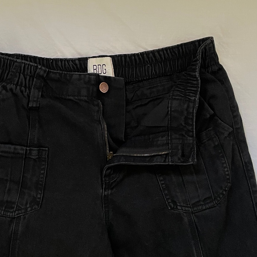 BDG Y2K Black Cargo Pants - Picture 4 of 6